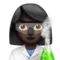 女科学家：肤色较深 iPhone 上的表情符号 (iOS 11.3)