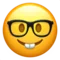 Nerd Face emoji on iPhone