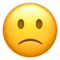 Mírně zamračený obličej emoji na Apple iOS 10.0