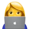 Woman Technologist emoji on iPhone