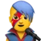 Cantante uomo emoji su Apple iOS 11.3