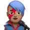 Man Singer: Medium Skin Tone emoji on iPhone