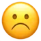 ️ Frowning Face emoji on Apple iOS 17.4