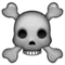 ️ Skull and Crossbones emoji on Apple iOS 9.1