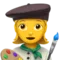 Woman Artist emoji on Apple iOS 14.5