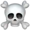 ️ Skull and Crossbones emoji on Apple iOS 17.4