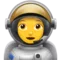 Angkasawan Wanita emoji di Apple iOS 12.2