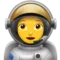 Dona astronauta emoji a Apple iOS 17.4