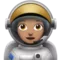 Woman Astronaut: Medium Skin Tone emoji on Apple iOS 13.3