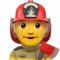 Man Firefighter emoji on iPhone