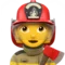 Woman Firefighter emoji on Apple iOS 11.2