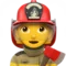 Woman Firefighter emoji on iPhone