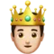 Prince: Light Skin Tone emoji on iPhone