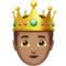 Prince: Medium Skin Tone emoji on iPhone