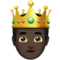Prince: Dark Skin Tone emoji on iPhone