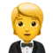 Person in Tuxedo emoji on Apple iOS 14.5