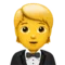 Person im Smoking Emoji auf Apple iOS 17.4