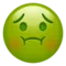 Cara amb nàusees emoji a Apple iOS 16.4