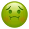 Nauseated Face emoji on Apple iOS 17.4