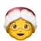 Mrs. Claus emoji on iPhone