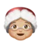Mrs. Claus: Medium-Light Skin Tone emoji on Apple iOS 12.1