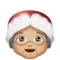 Mrs. Claus: Medium-Light Skin Tone emoji on Apple iOS 17.4
