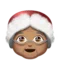 Mrs. Claus: Medium Skin Tone emoji on iPhone