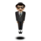 Person in Suit Levitating: Medium-Light Skin Tone emoji on iPhone (iOS 13.1)