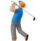 Man Golfing: Medium-Light Skin Tone emoji on iPhone