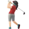 ️ Woman Golfing: Light Skin Tone emoji on Apple iOS 13.3