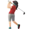 Woman Golfing: Light Skin Tone emoji on iPhone
