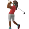 ️ Woman Golfing: Medium-Dark Skin Tone emoji on Apple iOS 10.2