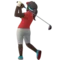 ️ Woman Golfing: Dark Skin Tone emoji on Apple iOS 12.2