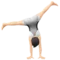 Person Cartwheeling: Light Skin Tone emoji on Apple iOS 15.4