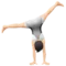 Person Cartwheeling: Light Skin Tone emoji on iPhone