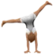 Person Cartwheeling: Medium Skin Tone emoji on iPhone