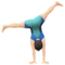 ️ Man Cartwheeling: Light Skin Tone emoji on Apple iOS 11.1