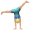 ️ Man Cartwheeling: Medium-Light Skin Tone emoji on Apple iOS 11.1