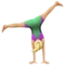 Kvinna som åker kärra: Mellanljus hudton emoji på iPhone (iOS 11.2)