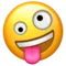 Zany Face emoji on iPhone