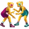 People Wrestling emoji on Apple iOS 13.1
