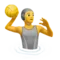 Person Playing Water Polo emoji on Apple iOS 14.2