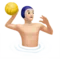 Person som spelar vattenpolo: Ljus hudton emoji på iPhone (iOS 11.2)