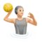 Person Playing Water Polo: Light Skin Tone emoji on iPhone
