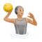 Person Playing Water Polo: Medium-Light Skin Tone emoji on Apple iOS 16.4
