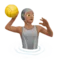 Person Playing Water Polo: Medium Skin Tone emoji on iPhone
