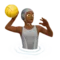 Person Playing Water Polo: Medium-Dark Skin Tone emoji on Apple iOS 15.4