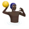 Man Playing Water Polo: Dark Skin Tone emoji on iPhone