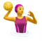 Woman Playing Water Polo emoji on iPhone (iOS 12.1)