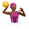 ️ Woman Playing Water Polo: Medium-Dark Skin Tone emoji on Apple iOS 13.1